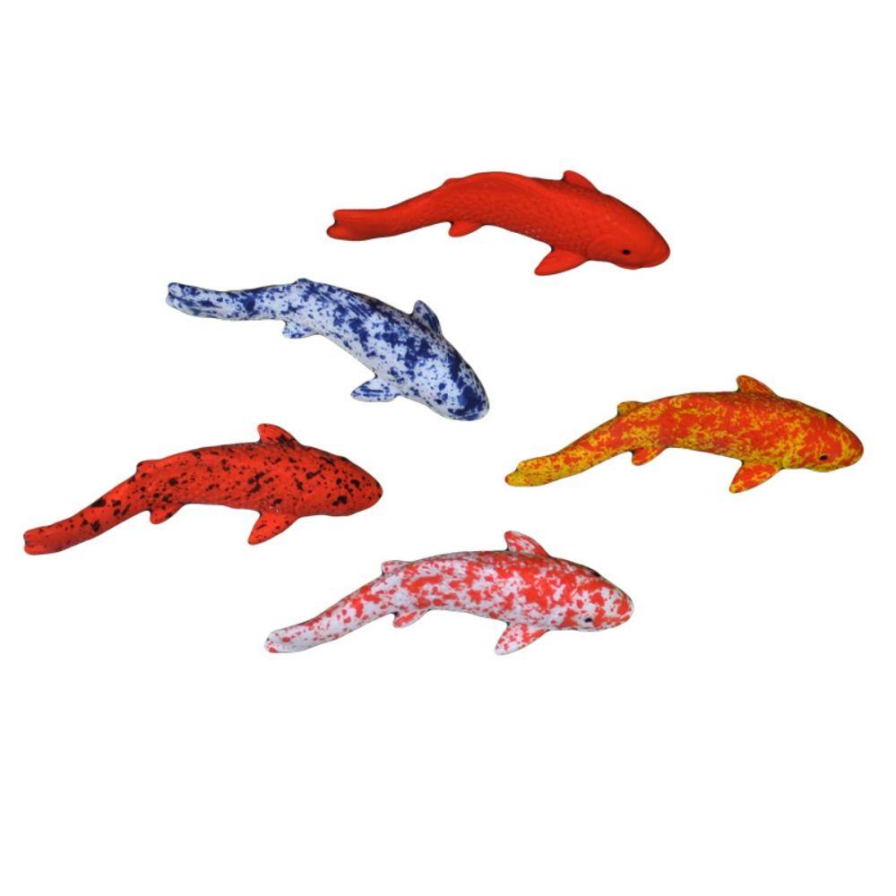 Cartoon Mini Koi Fish Ornament Resin Crafts Small Fish  Statue Kids Gift Carp Figurines  Aquarium
