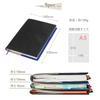 (Seal) A5 Size Soft Leather Notebook Cover (05. Blue-Green X Turquoise)