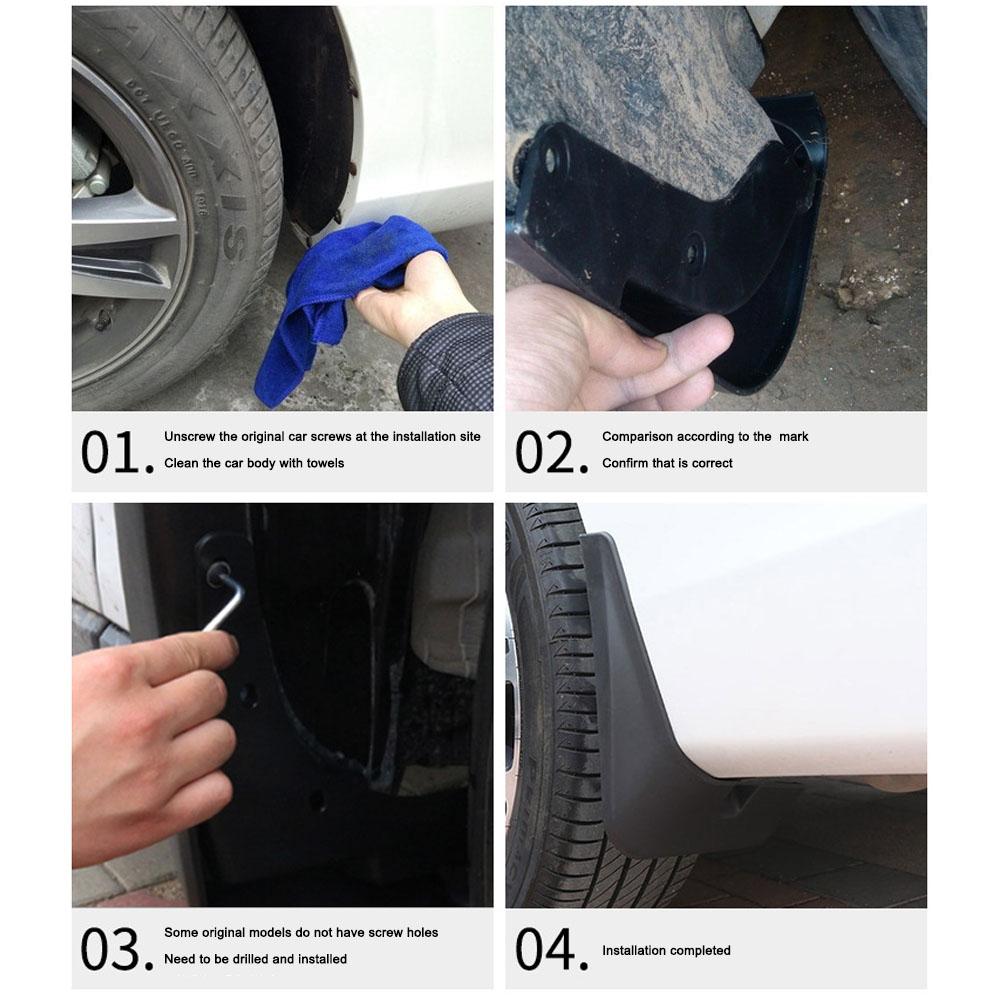 NEW For Tesla Model Y Juniper 2025 Mudguards Mud Flaps Anti-Snow Anti-Sand Splash Front Rear Mudflaps Guard Auto Accessories