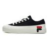 Fila Gear Canvas Slip Resistant Durable Lightweight Low Top Skate Shoes Women Sneakers Black F12W124342FBK