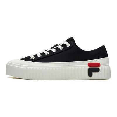 Zapatillas de Skate de Caña Baja de Lona con Engranajes Antideslizantes Duraderas Ligeras Zapatillas de Mujer Negras F12W124342FBK