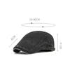 Casual Retro Denim Beret Hat Cotton Baker Peaked Painter Hat Adjustable Newsboy Hat Women
