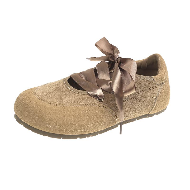 Fashion Women's Lace Plats Shoes Fashon Casual Sneaker Designer Elegant Ballet Dance Shoes 2025 Autumn New Shallow Zapatillas De Mujer