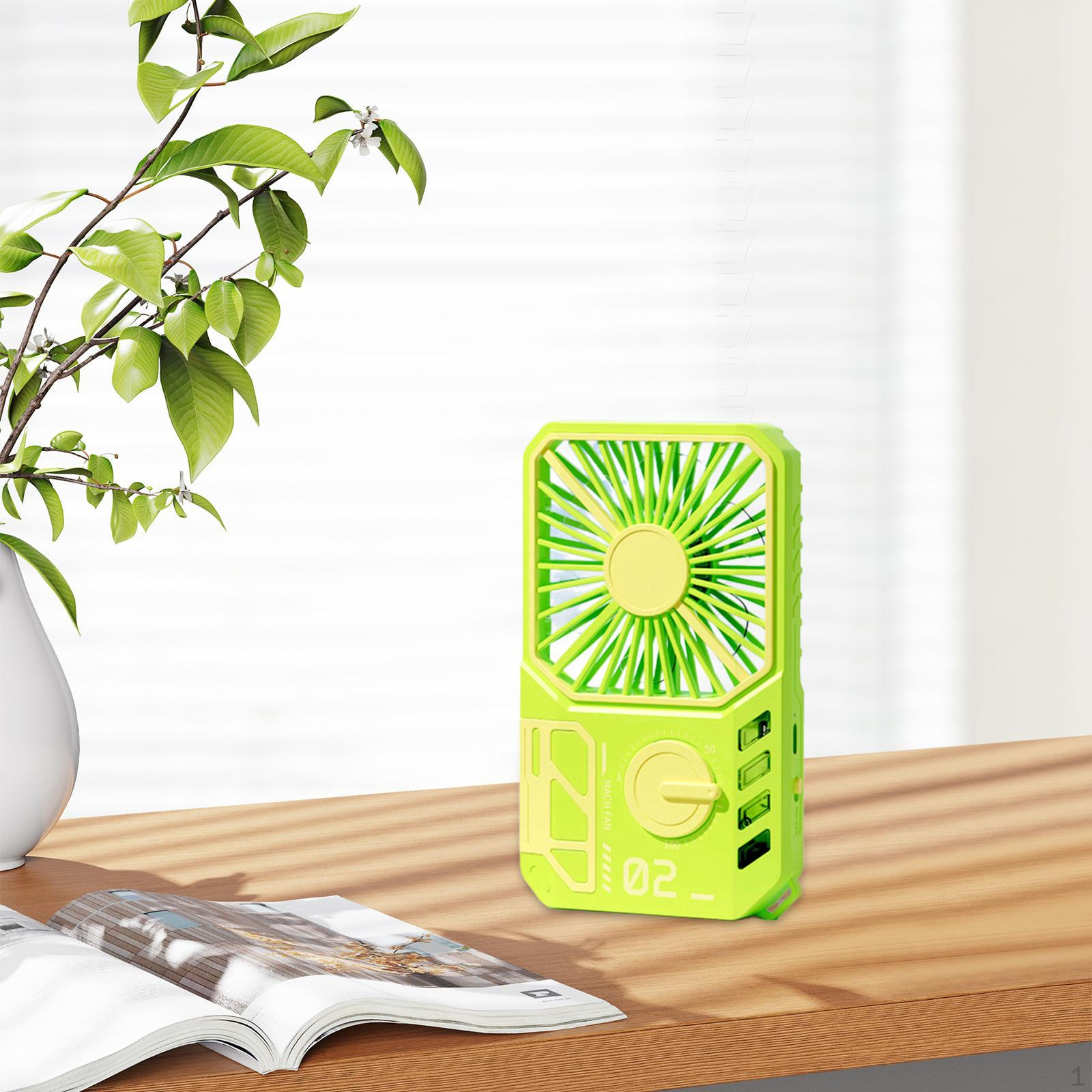 

Компактный ручной вентилятор для путешествий и активного отдыха Green