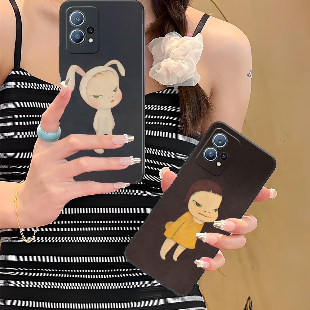 Anime Yoshitomo Nara Phone Case for Huawei P60 P50 P40 P30 P20 P10 P9 P8 Pro Lite Plus Colorful Printing Cover Smartphone Luxury