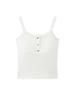 Louvre Spring Double Strap Buttoned Camisole Slimming Top