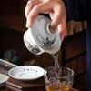 Chinese Blue And White Porcelain Gaiwan Portable Travel Tea Bowl Home Ceramic Teacup Handmade Teaware Personal Single Cup 140Ml