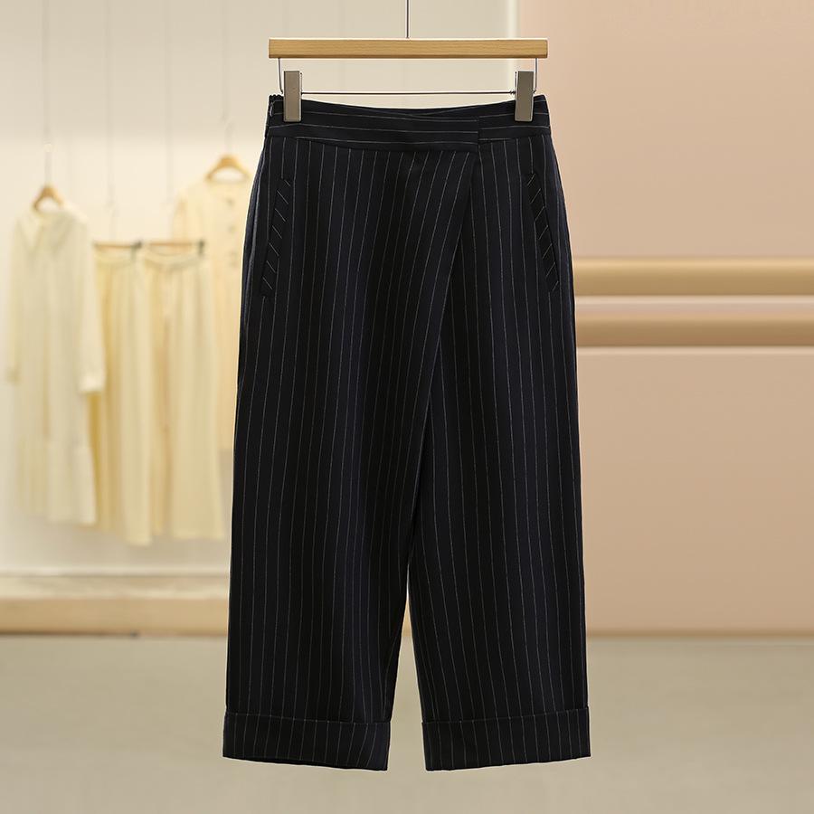 

Wei Mei High-Waisted Rolled-Up Casual Suit Pants - Women s Autumn 25 Eight-Point Pants S