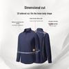 Goldlion Men's Warm Cashmere Blend Long Sleeve Business Casual Shirt