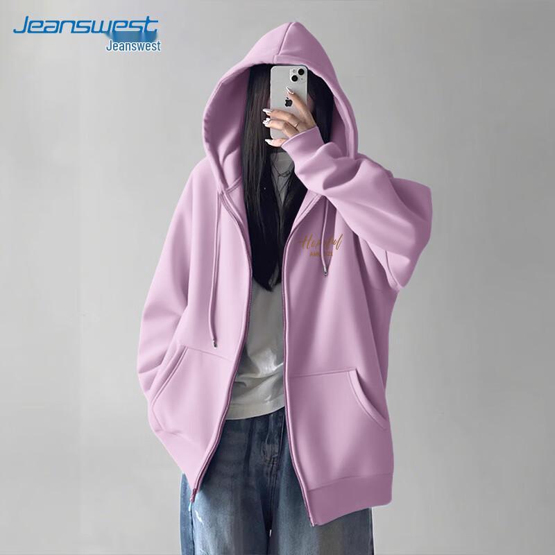 JEANSWEST Women's Relaxed Fit Hooded Sweatshirt