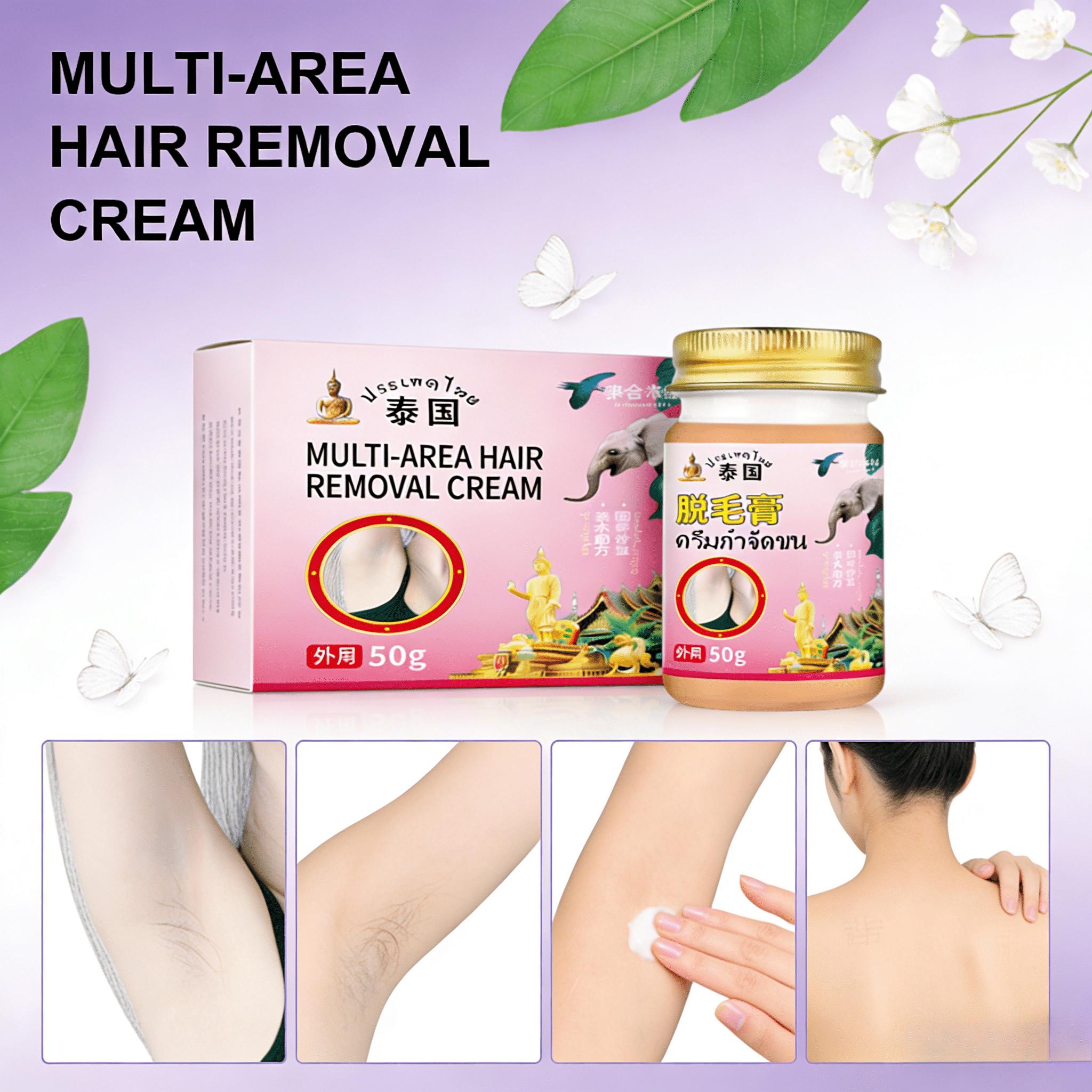 

Soothing & Effective Hair Removal Cream – For Sensitive Face & Body, 50ml One box