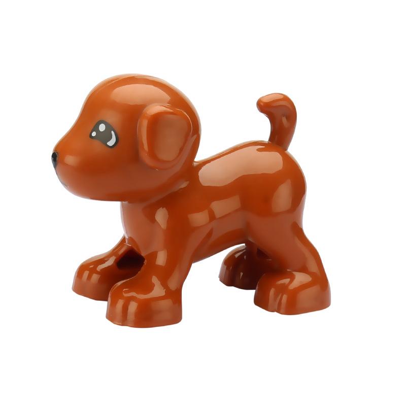 Children's Large Particle Animal Building Blocks Set - Puppy, Kitten, Butterfly, Cow, Poultry Toy Accessories