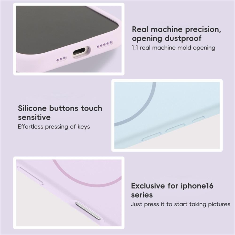 For iPhone 15 Pro Max Case Compatible with MagSafe Liquid Silicone Anti-Drop Phone Cover