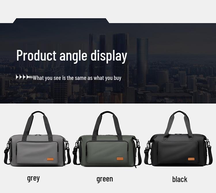 Spring-Summer Large Capacity Sports Travel Bag with Dry/Wet Separation