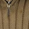 CRUCIANI made in Italy Long sleeve Half zip knit beige sweater Women Used