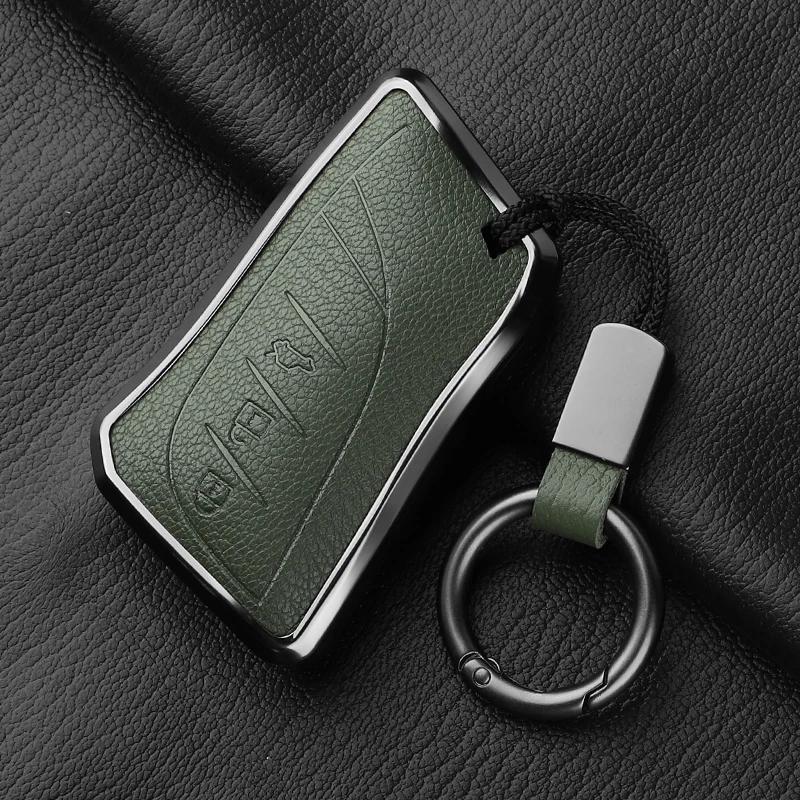 Aluminum Alloy Goatskin Car Key Case Cover For Lexus Nx Es Ux Us Rc Lx Gx Is Ct Rx 200 250H 350H 400H Ls 450H 260H 300H Ux 200