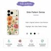 For iPhone 17 Pro Max Case Beautiful Flowers Pattern Printing Straight Edge TPU Phone Back Cover
