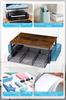 DCGLA Monitor Stand, Desktop Stand, 3-Tier Storage, Drawer Storage, 2 Hanger Baskets, Drawer Dividers, 50kg Weight Capacity, Installation Instructions