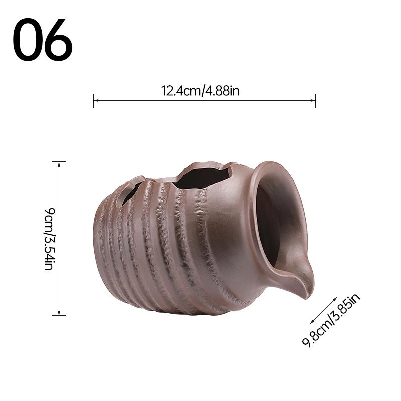 Circulating Water Clay Pot Waterfall Jar Courtyard Fountain Fish Tank Indoor Garden Decor Ceramic Jar Outdoor Ornament Landscape