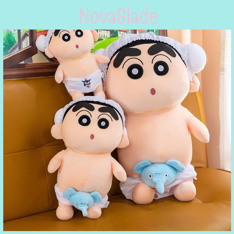 Crayon Shinchan Plush Bathing Doll With Soft Crystal Cotton For Kids And Teens