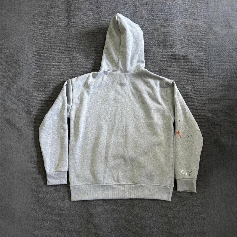 Європейський та американський нішевий тренд, модний повсякденний худі з капюшоном для чоловіків і жінок, з ручним розписом, принтом літер та бризками чорнила