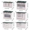 1:12 Scale Dollhouse Kitchen Cabinet DIY Miniature Dolls House Furniture Cupboard Crafts Sink Stove Accessory Toy