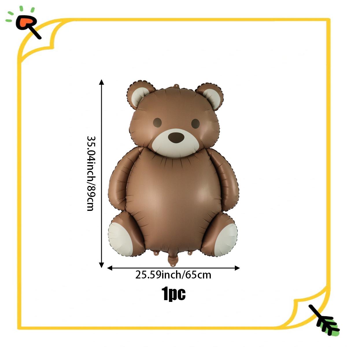 

Воздушный шар из алюминиевой фольги в виде медведя на день рождения, мультяшный, матовый, радужная машина, воздушный шар, самолет, детская игрушка, украшение на день рождения, воздушный шар Other