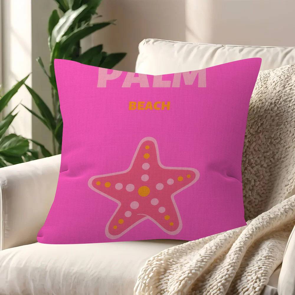 Miami Beach Ibiza Capri Bondi Mykonos Pillow Gifts Home Office Furnishings Bedroom Sofa Car Cushion Cover Case 45X45Cm