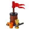MOC Notice Board Building Blocks Bee Farm Fountain Bonfire Stove Medieval Town Street View Water Wall Bridge Road Sign Brick Toy