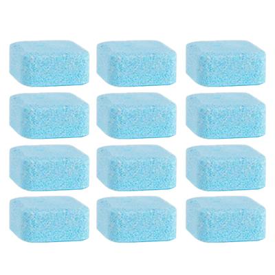 Tabletas efervescentes para limpieza de inodoros, 12 Uds., de rápida disolución, eliminador de manchas de orina de larga duración, tabletas para Limpieza de tanques de inodoro