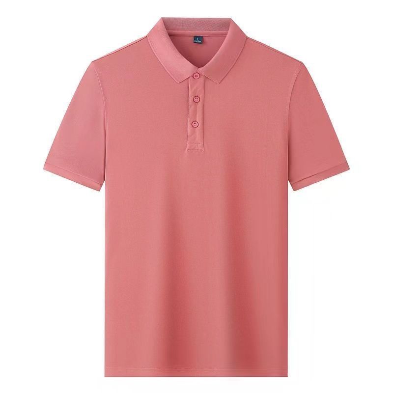New Summer T-shirt Business Men's Half-sleeved Casual Top Slim and Loose Middle-aged