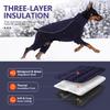Winter Hund Overall Warmer Fleece Hundemantel Gesteppte Haustierjacke Vollbeinabdeckung Winddichte Kleidung für Kleine Mittlere Große Hunde