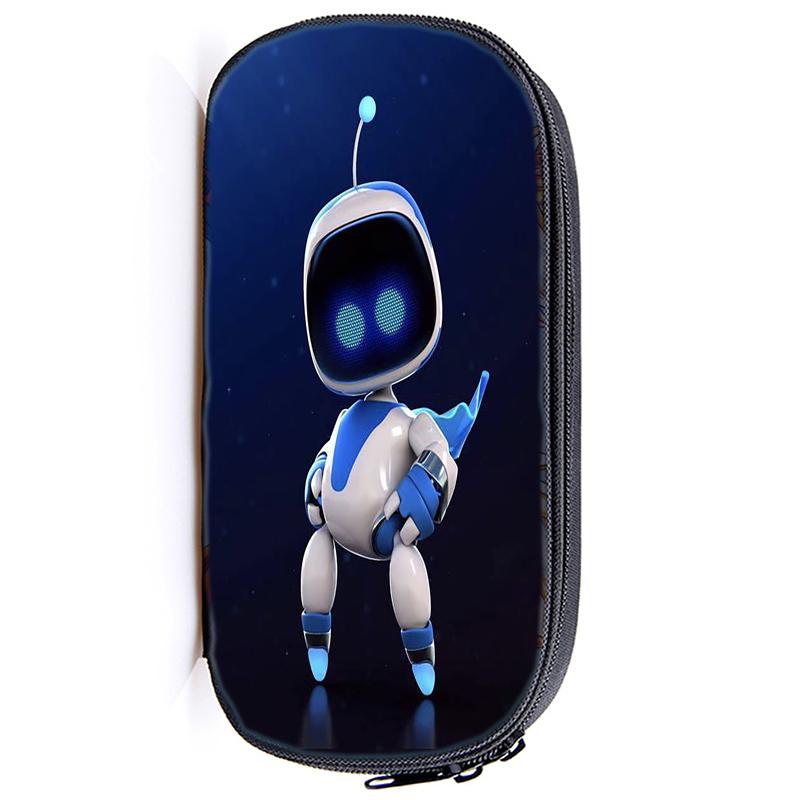 Astro Bot Astronaut Pencil Case Zip Pencil Bag Pouch Function Portable Pencil Case with Zipper Student Stationery Supplies