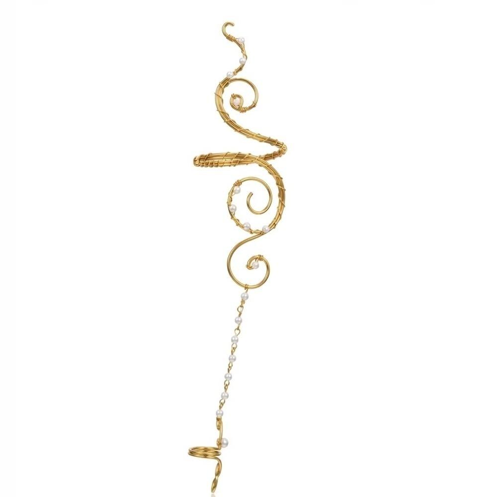 Adjustable Spiral Arm Cuff Bohemian Upper Arm Bracelet Casual Wire Wrapped Bracelet Women