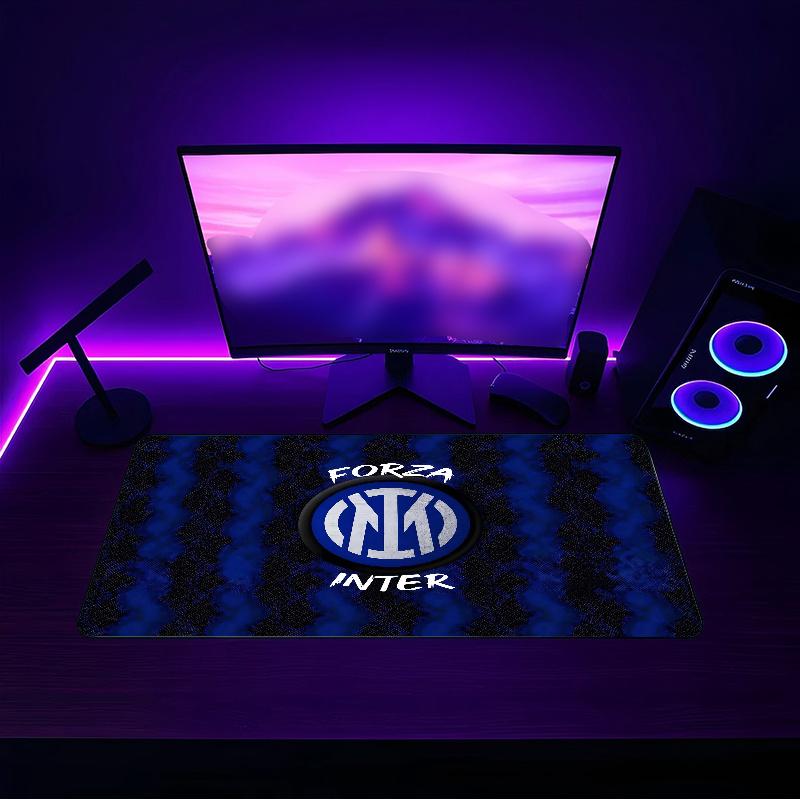 Inter Milan (50) Tappetino per mouse con base in gomma antiscivolo, adatto per uffici domestici e un regalo ideale per i gamer