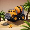 1Pcs Simulation Vehicle Big Toy City Car Concrete Mixer Truck Fire Role Play Boy Gift Construction Vehicle Sliding Bulldozer Toy