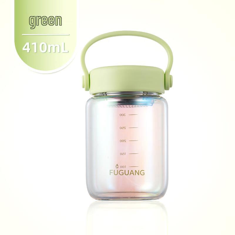 Fuguang High Borosilicate Glass Portable Water Bottle with Tea Infuser