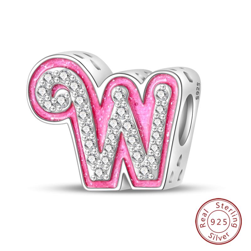 Passen Qikaola Armbänder Charms Sterlingsilber Kupfer 26 Alphabet Buchstaben Charms Perlen Für Frauen Feiner DIY Geburtstags Schmuck Geschenke