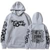 Double Sided Graphic Hoodies Streetwear Black Parade Punk Emo Rock Pullover Men's Women Hooded Sweatshirts