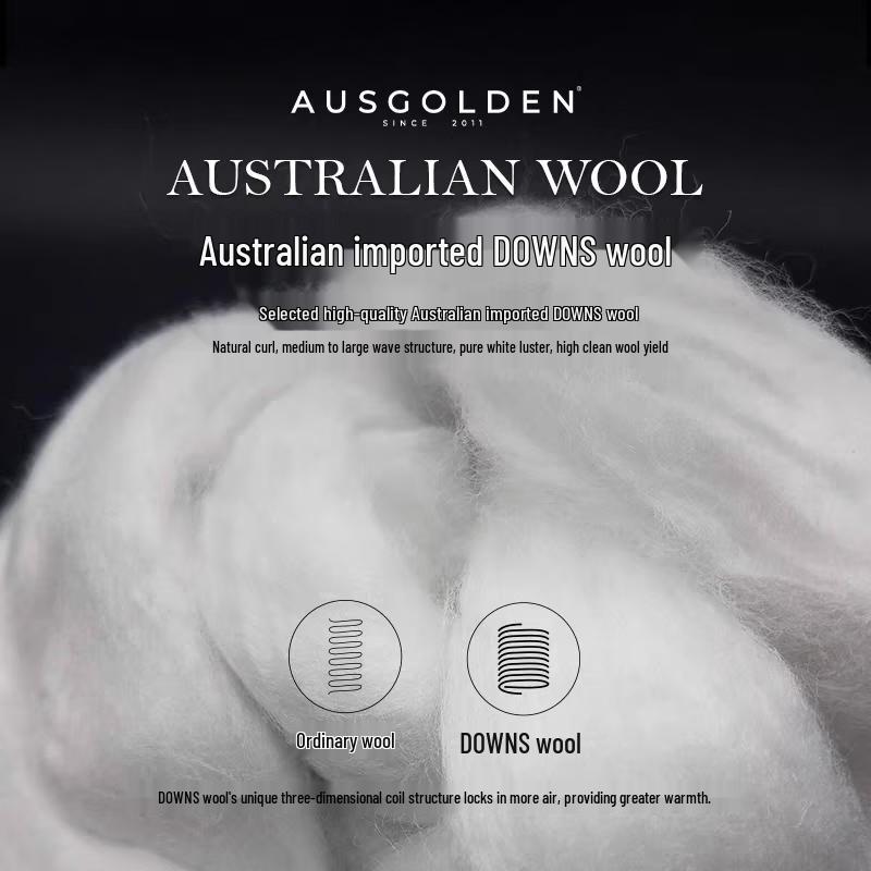 AusGoldenM 100% Australian Wool All-Season Quilt