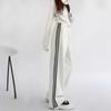 2024 Women's Autumn Loose Straight-Leg Sweatpants with Side Stripe Trend