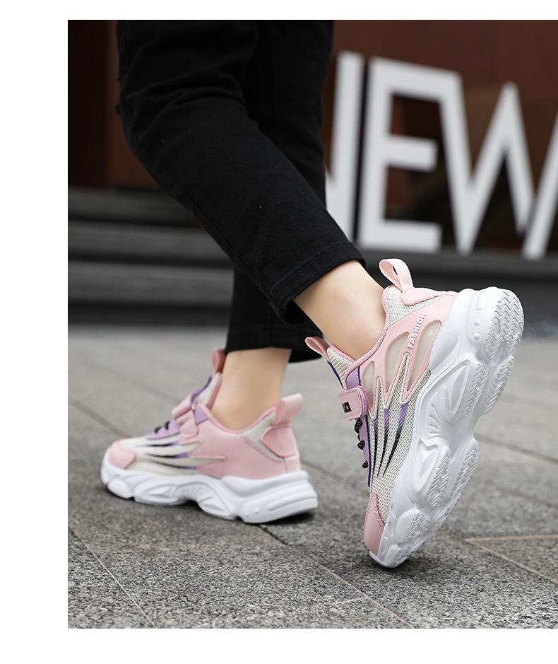 Children's Breathable Mesh Running Shoes for Girls Ages 6-12 - Spring/Autumn