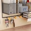 Cesto Portaoggetti da Appendere alla Scrivania Organizer Multifunzione per Cubicolo Ufficio Tavolo da Dormitorio Scaffale da Parete con Ganci