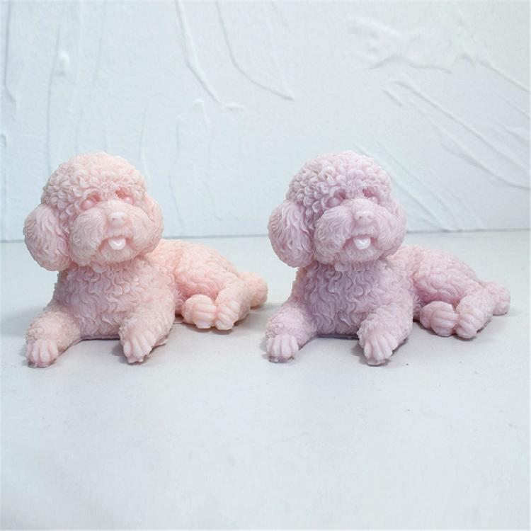 Animal Silicone Mould 3D Dog Candle Mold DIY Aromatherapy Candle Making Tool