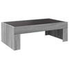 Infinity LED Coffee Table in Grey Sonoma 90 x 50 x 30 cm