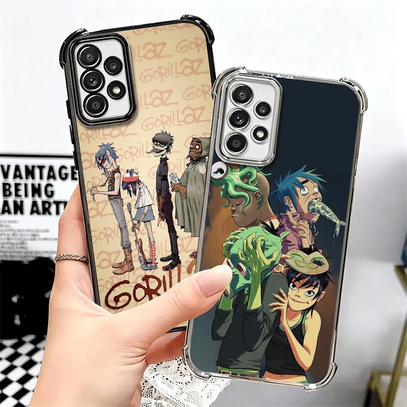 G-Gorillaz Anime Soft Phone Case For Samsung A17 A27 A07 A37 A57 A16 A56 A15 A55 A14 A54 A13 A53 A26 A36 A25 A35 A24 A34 A23 A33