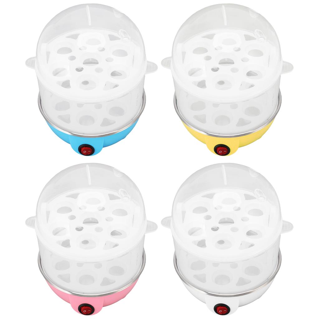 Electric Egg Boiler 14pcs Eggs Double Layer Automatic Mini Steamer Poacher Kitchen Cooking Tool Egg Steamer Breakfast Maker