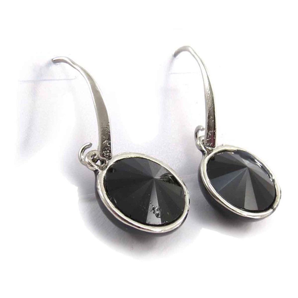 Les Trésors De Lily [J7843] - Boucles Créateur 'Sissi' noir