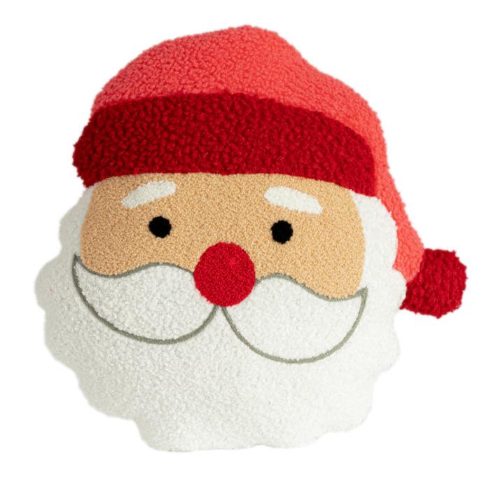 Santa Claus Plush Throw Pillow - Christmas Gift & Decoration