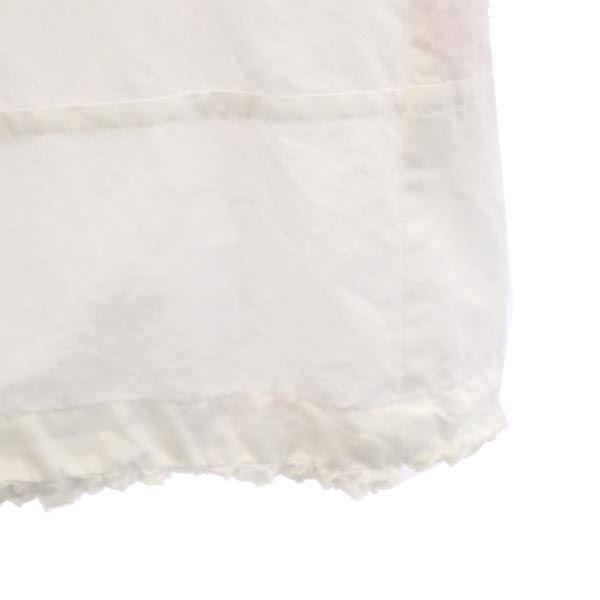 HaaT ISSEY MIYAKE Long Sleeve Band Color Shirt 2 White System Women Used